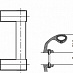 Ручка дверная СТН - 1565.350 (RAL-9016, 50мм)